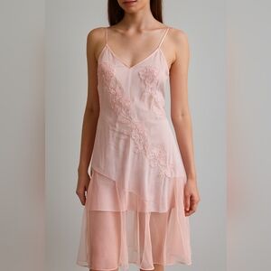 Victoria's Secret Elegant Pink Night Gown Size L